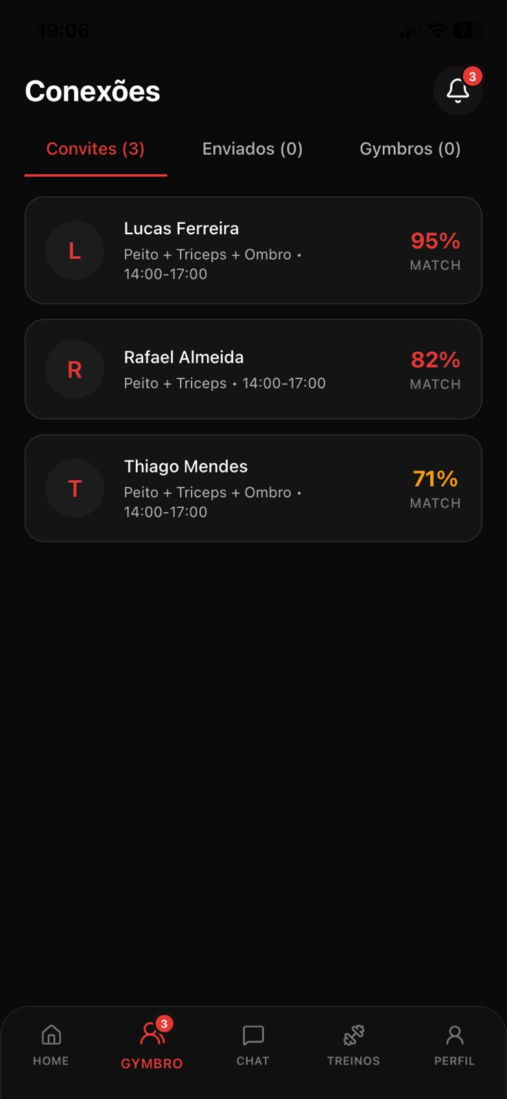 GymBro App Connections