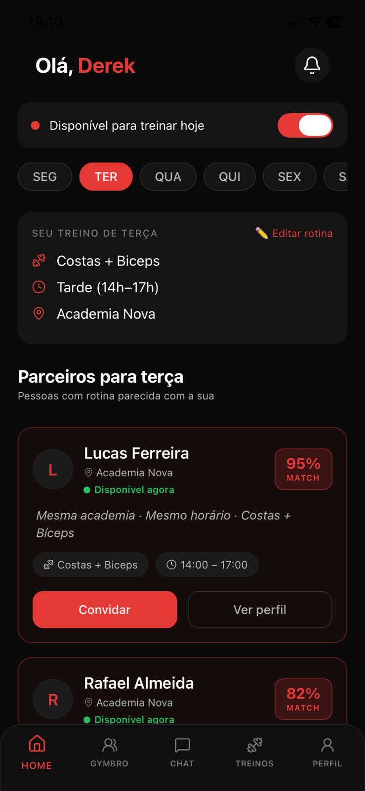 GymBro App Home