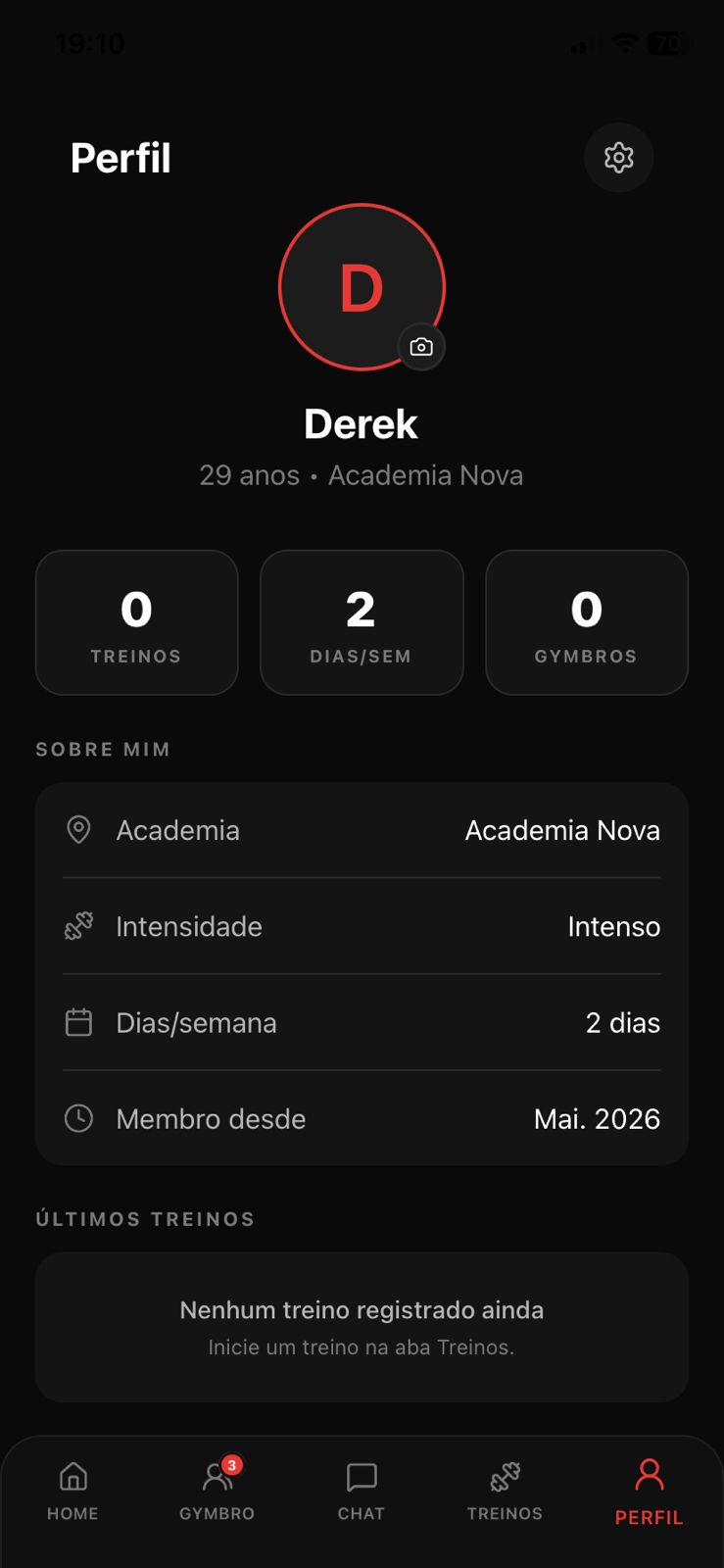 GymBro App Profile